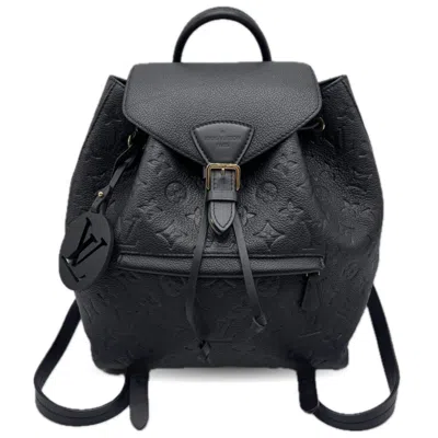 Pre-owned Louis Vuitton Noir Monogram Empreinte Backpack () In Black