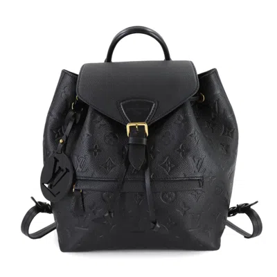 Pre-owned Louis Vuitton Noir Monogram Empreinte Backpack () In Black