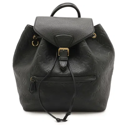 Pre-owned Louis Vuitton Noir Monogram Empreinte Backpack () In Black
