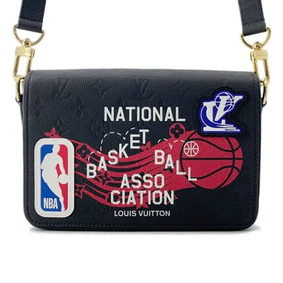 Pre-owned Louis Vuitton Noir Monogram Empreinte Leather Shoulder Bag () In Black