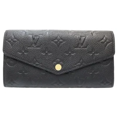 Pre-owned Louis Vuitton Noir Monogram Empreinte Long Wallet (bi-fold) ()
