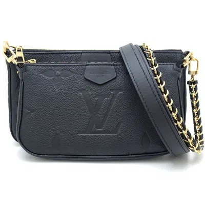 Pre-owned Louis Vuitton Noir Monogram Empreinte Shoulder Bag ()