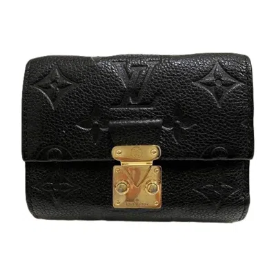 Pre-owned Louis Vuitton Noir Monogram Empreinte Wallet (bi-fold) ()