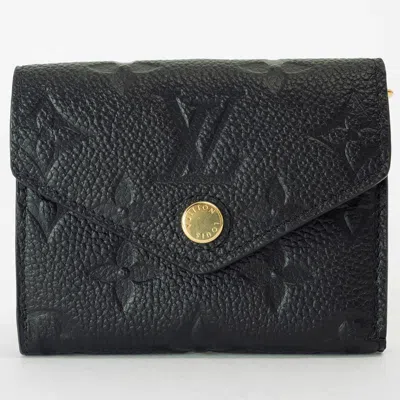 Pre-owned Louis Vuitton Noir Monogram Empreinte Wallet (tri-fold) ()
