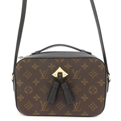 Pre-owned Louis Vuitton Noir Monogram Leather Shoulder Bag () In Black