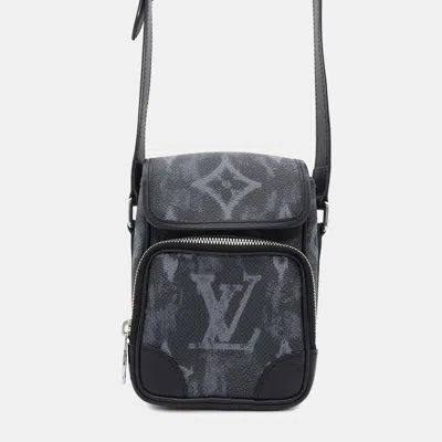 Pre-owned Louis Vuitton Noir Monogram / Pastel Amazon Messenger