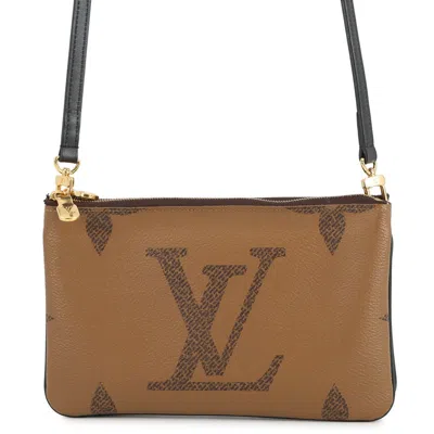 Pre-owned Louis Vuitton Noir Monogram Pochette Shoulder Bag () In Black