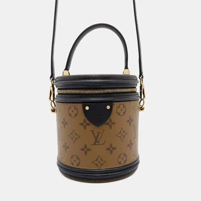 Pre-owned Louis Vuitton Noir Monogram Reverse Canvas Cannes