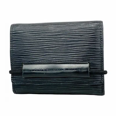 Pre-owned Louis Vuitton Noir Wallet (tri-fold) () In Black