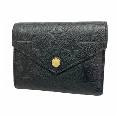 Pre-owned Louis Vuitton Noir Wallet (tri-fold) () In Black