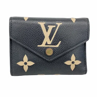 Pre-owned Louis Vuitton Noir Wallet (tri-fold) () In Black