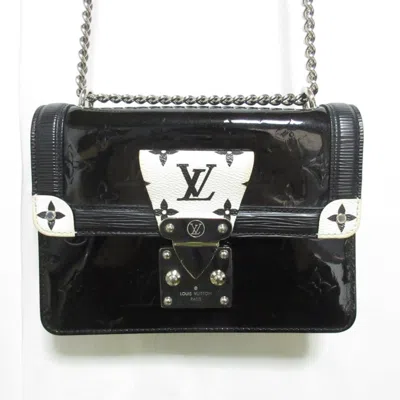 Pre-owned Louis Vuitton Noir White Shoulder Bag ()