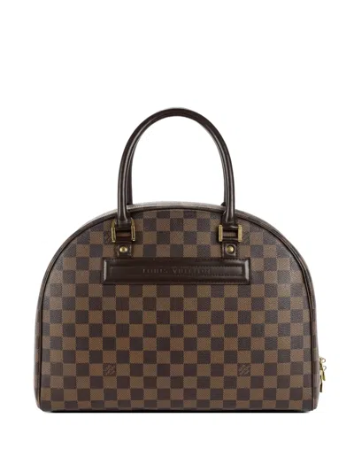 Pre-owned Louis Vuitton Nolita Damier Ebene Handbag In Brown