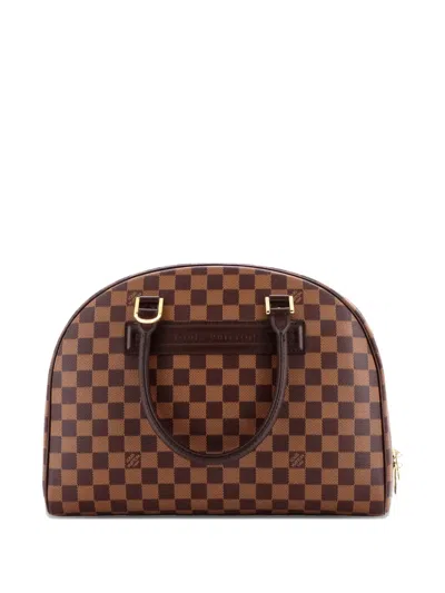 Pre-owned Louis Vuitton Nolita Damier Satchel In Brown