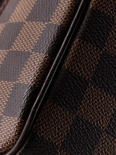 Pre-owned Louis Vuitton Nolita Damier Satchel In Brown