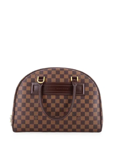 Pre-owned Louis Vuitton Nolita Damier Satchel In Brown