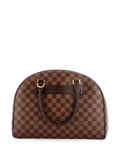 Pre-owned Louis Vuitton Nolita Damier Satchel In Brown