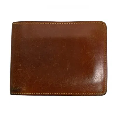 Pre-owned Louis Vuitton Nomad Brown Leather Wallet (bi-fold) ()