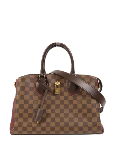 Pre-owned Louis Vuitton Normandy Damier Tote Bag In Brown