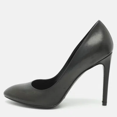 Pre-owned Louis Vuitton Obsession Size 38 Black Leather Pumps