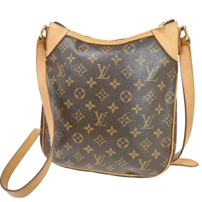 Pre-owned Louis Vuitton Odéon Canvas Shoulder Bag () In Brown