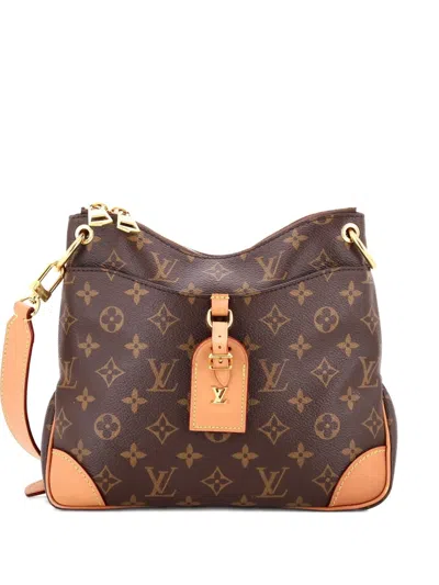 Pre-owned Louis Vuitton Odeon Nm Handbag Monogram Canvas Pm Crossbody Bag In Brown