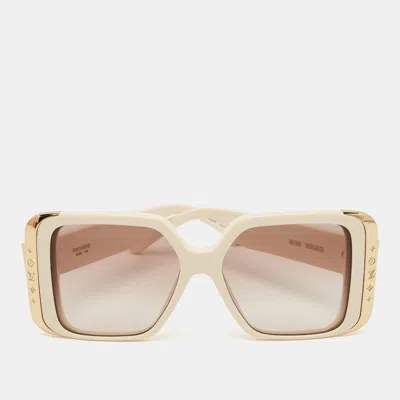 Pre-owned Louis Vuitton Off White Gradient Z1652w Lv Moon Square Sunglasses