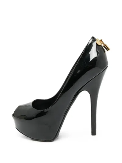 Pre-owned Louis Vuitton Oh Really! Peep-toe Pumps In Black