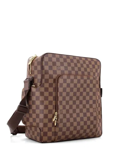 Pre-owned Louis Vuitton Olav Handbag Damier Gm Crossbody Bag In Brown