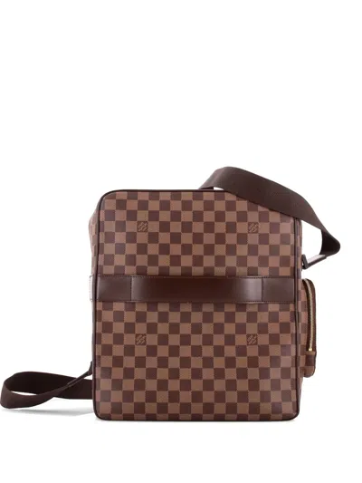 Pre-owned Louis Vuitton Olav Handbag Damier Gm Crossbody Bag In Brown