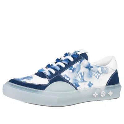 Pre-owned Louis Vuitton Ollie Sneakers 'blue' In Multi
