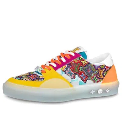 Louis Vuitton Ollie Suede Sequin Monogram Sneakers 'yellow'