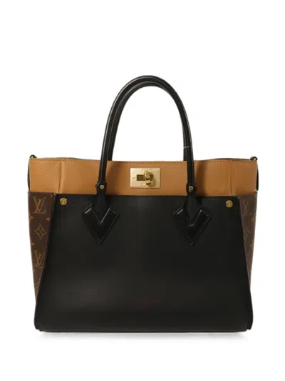 Pre-owned Louis Vuitton On My Side Mm Monogram Shoulder Bag In Brown