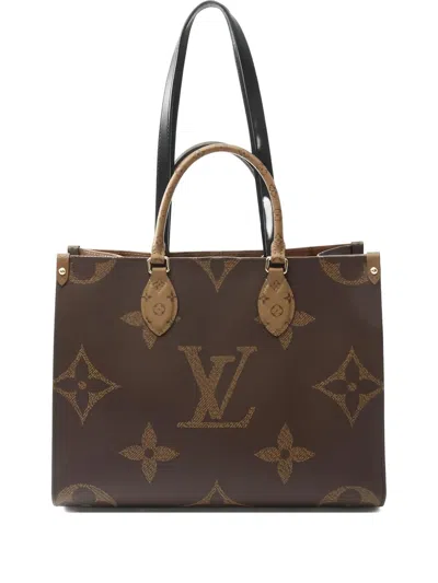 Pre-owned Louis Vuitton On-the-go Mm Shoulder Bag In Brown