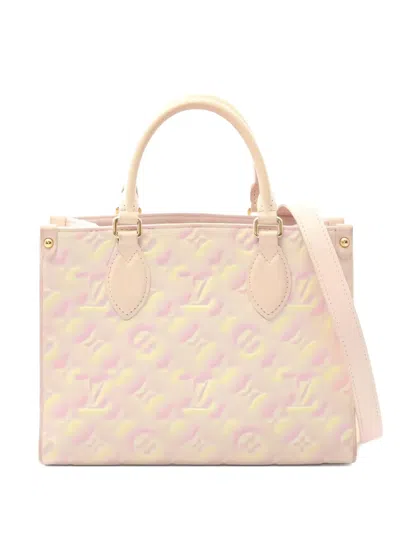 Pre-owned Louis Vuitton On-the-go Monogram-pattern Handbag In Pink