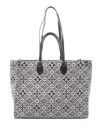 Pre-owned Louis Vuitton On-the-go Monogram Tote Bag In Black