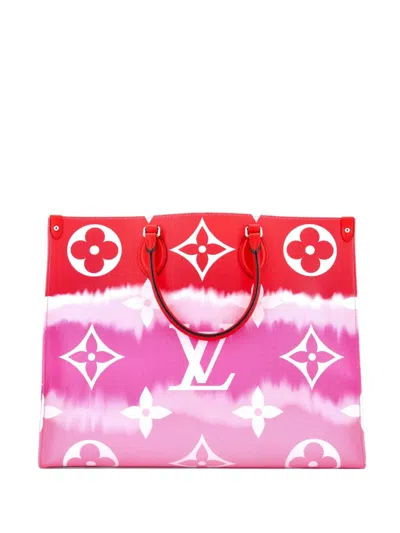 Pre-owned Louis Vuitton Onthego Limited Edition Escale Monogram Giant Gm Tote Bag In Multi