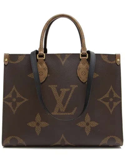 Pre-owned Louis Vuitton Onthego Mm Canvas Tote