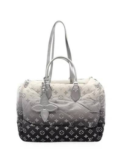Pre-owned Louis Vuitton On-the-go Mm Lv Ski Tote Bag In Grey