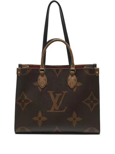 Pre-owned Louis Vuitton Onthego Mm Tote Bag In Brown