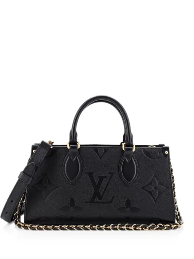 Pre-owned Louis Vuitton Onthego Monogram Empreinte Giant East West Tote Bag In Black