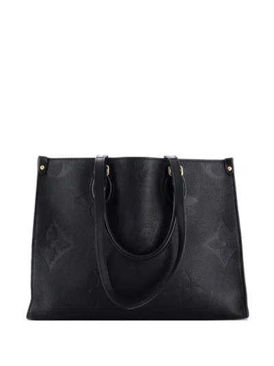 Pre-owned Louis Vuitton Onthego Monogram Empreinte Giant Mm Tote Bag In Black