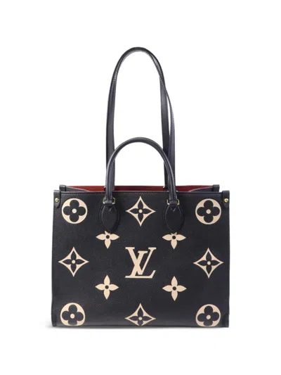 Pre-owned Louis Vuitton Onthego Monogram Tote Bag In Black