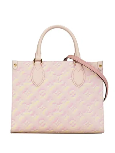 Pre-owned Louis Vuitton Onthego Pm Tote Bag In Pink