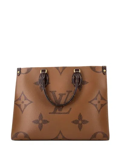 Pre-owned Louis Vuitton Onthego Reverse Monogram Giant Mm Tote Bag