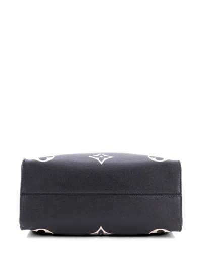 Pre-owned Louis Vuitton Onthego Tote Bicolor Monogram Empreinte Giant Mm Shoulder Bag In Black
