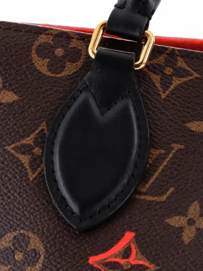 Pre-owned Louis Vuitton Onthego Tote Limited Edition Fall In Love Monogram Canvas Mm Shoulder Bag In Brown