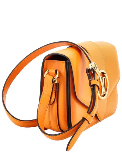 Louis Vuitton Orange Leather Lv Pont 9 (authentic Pre-loved)