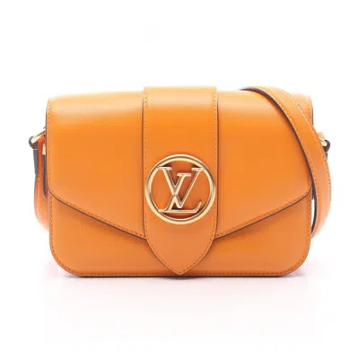 Pre-owned Louis Vuitton Orange Leather Shoulder Bag ()