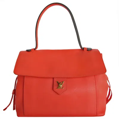 Pre-owned Louis Vuitton Orange Red Leather Shoulder Bag ()